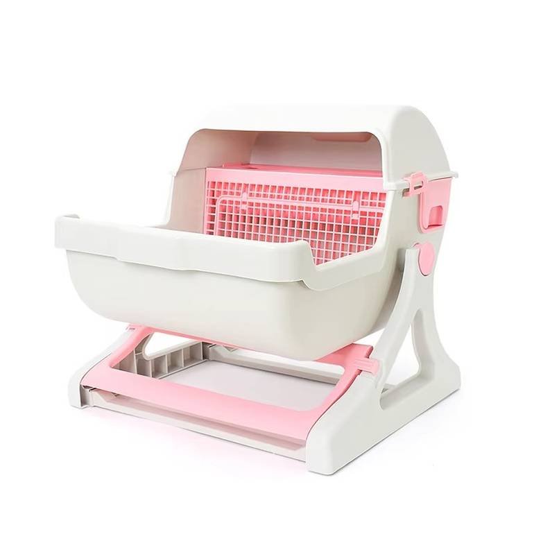 Pembe kedi kum kabı